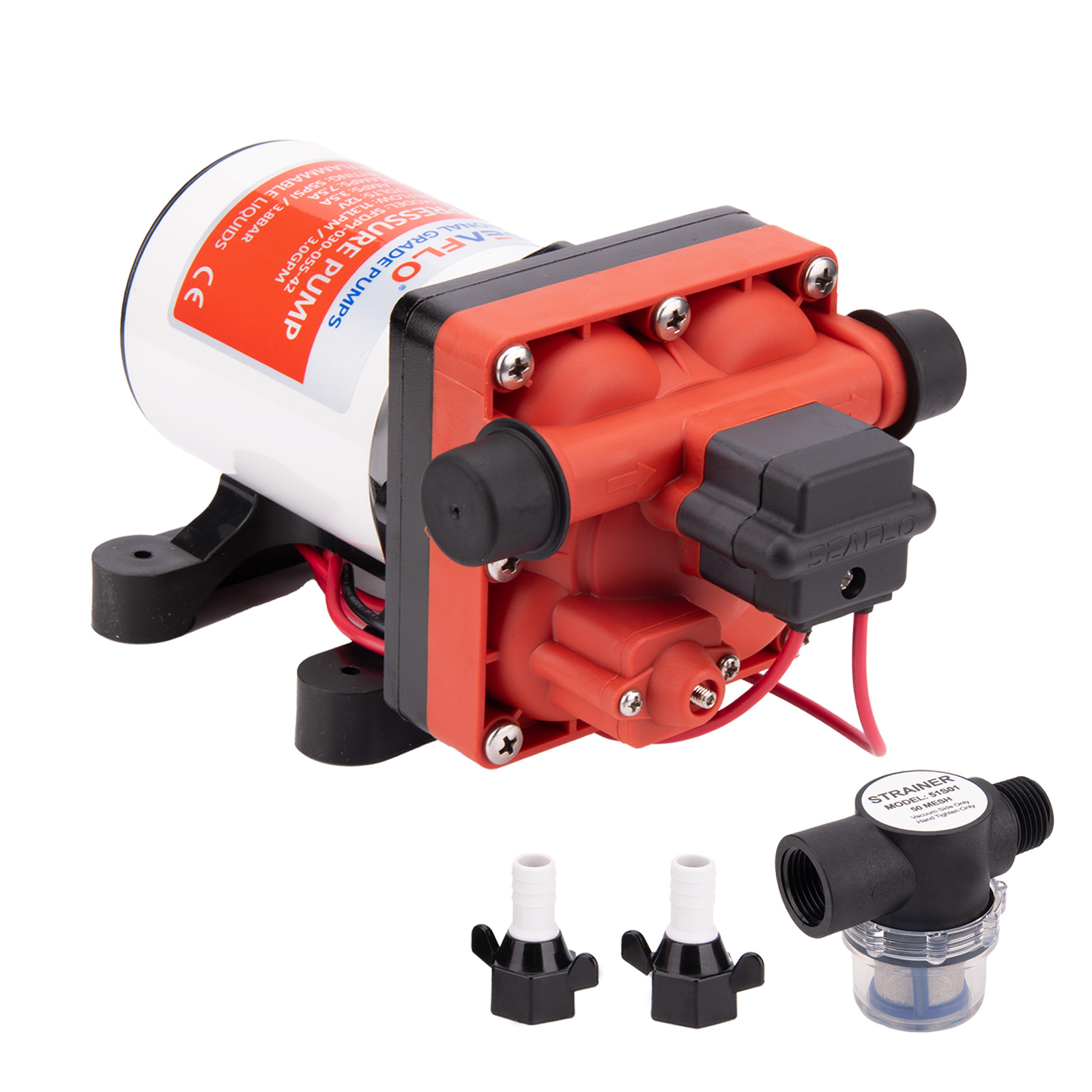 Rv Water Pump 12V 55Psi - 12V Marine Self Priming Diaphragm Water