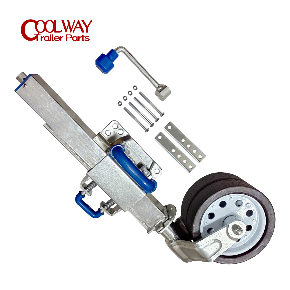 Camper Trailer Jockey Wheel - Dual Jockey Wheel Swing Up Trailer