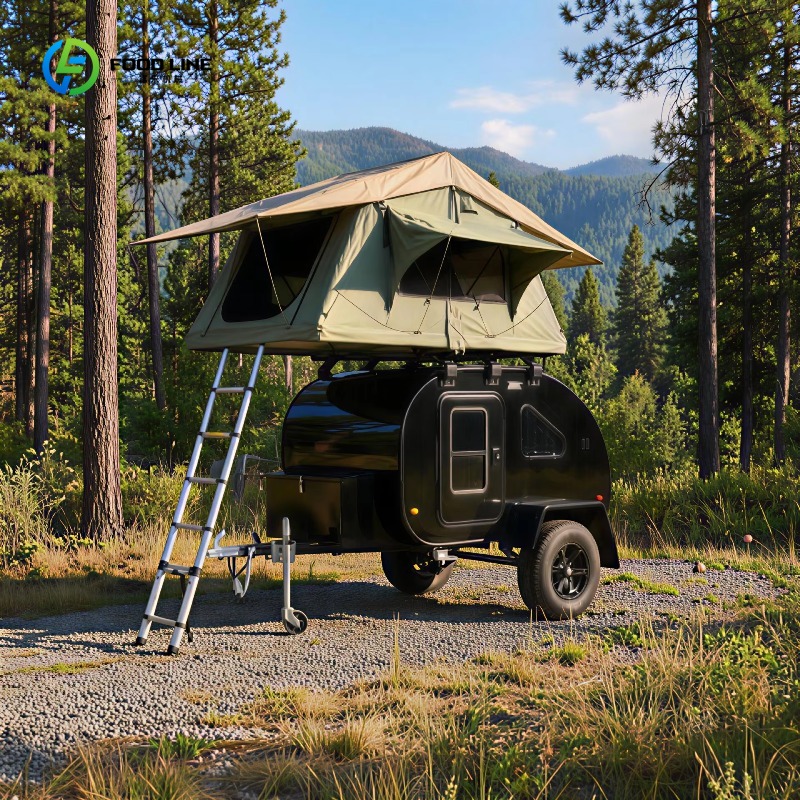 Off Road Camper Trailer Tent - Custom Teardrop Camper Trailer Lightweight Off-Road