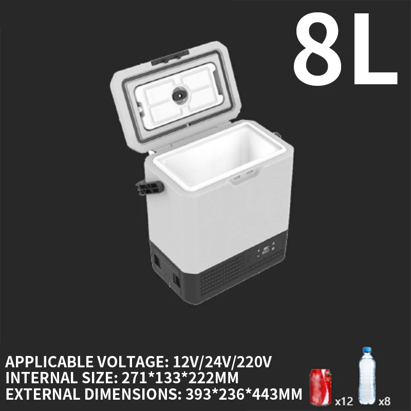 12V Fridge Freezer Rv - 8L Alpicool Auto Car RV Refrigerator