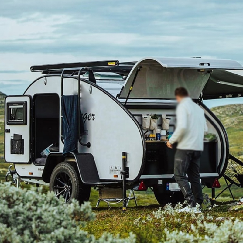 Camper Trailer Roof Rack - Overland Teardrop Camper Trailer Lightweight Off