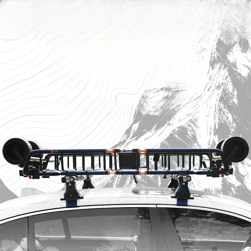 Camper Trailer Roof Rack - Multifunctional camper four-wheel hand-pulled luggage rack