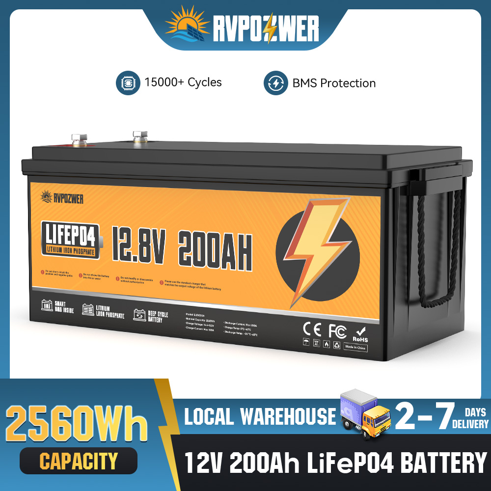 Rv Lithium Battery 200Ah - RVPOZWER LiFePO4 Lithium Iron Phosphate Energy
