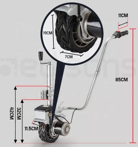 Jockey Wheel, 12V 350W, Carava - Camper Trailer Jockey Wheel ulasan dan harga