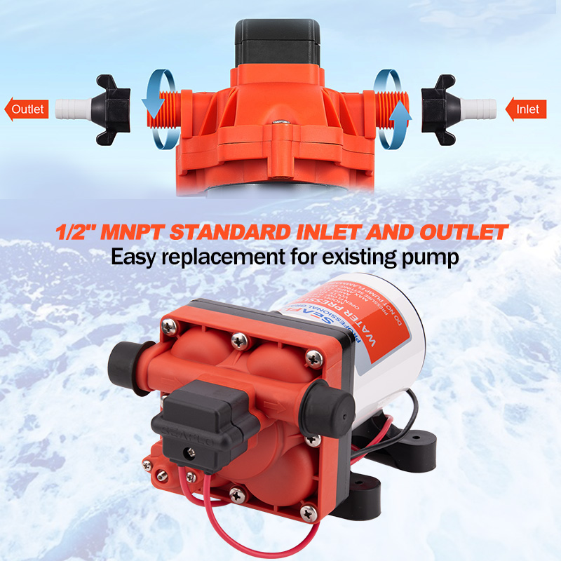 12V Marine Self Priming Diaphr - Rv Water Pump 12V 55Psi ulasan dan harga