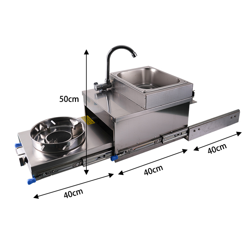 RV Stainless Steel Sink With G - Camper Trailer Kitchen Slide ulasan dan harga