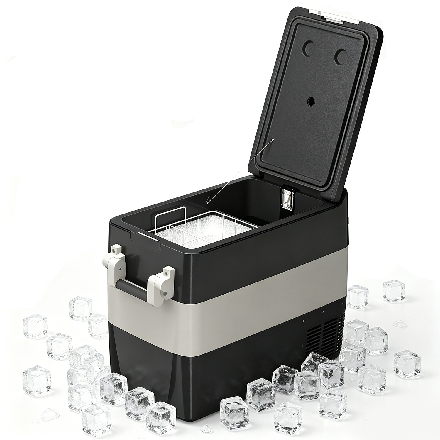 53QT 12V Car Refrigerator 50L  - 12V Fridge Freezer Rv ulasan dan harga