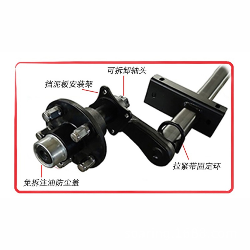Rubber Torsion Trailer Axle In - Camper Trailer Suspension Independent ulasan dan harga