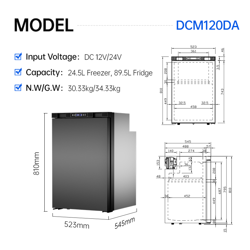 Colku DCM120DA DC Operation 12 - 12V Fridge Freezer Rv ulasan dan harga