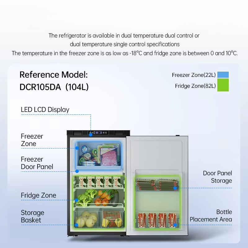 Colku DCM120DA DC Operation 12 - 12V Fridge Freezer Rv ulasan dan harga