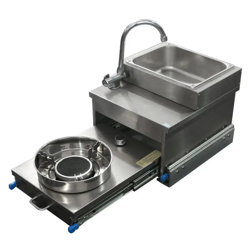 Stainless Steel RV Kitchen Sin - Camper Trailer Kitchen Slide ulasan dan harga