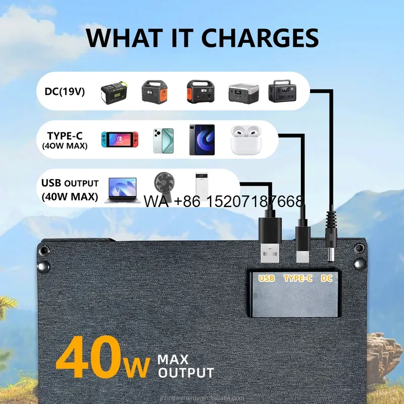 Wmwmnu for Portable Foldable H - Rv Solar Panel Kit 400W ulasan dan harga
