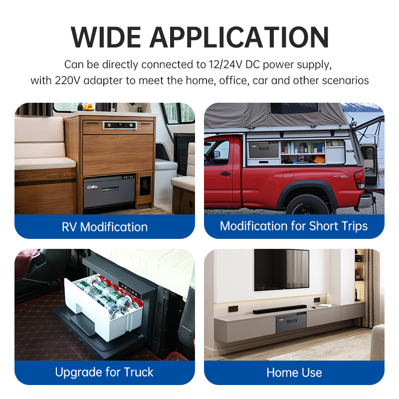 28L Aluminum Refrigerator Draw - 12V Fridge Freezer Rv ulasan dan harga
