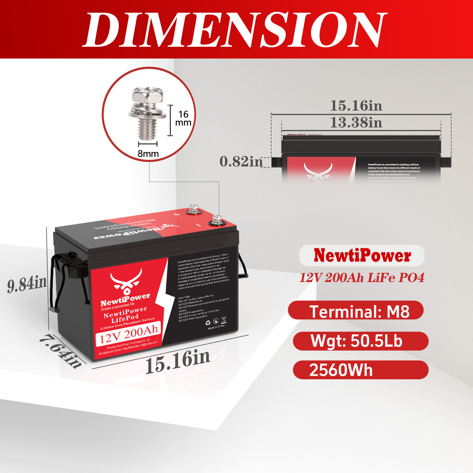 NewtiPower 12V 200Ah LiFePO4 L - Rv Lithium Battery 200Ah ulasan dan harga