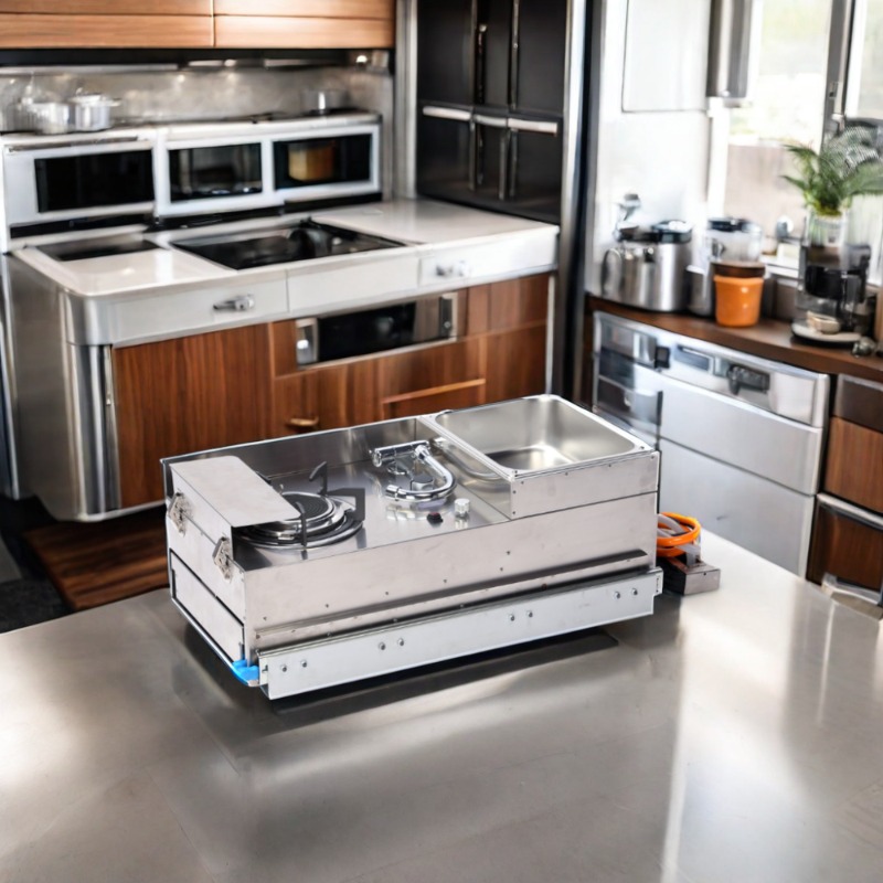 304 Stainless Steel Rv Mobile  - Camper Trailer Kitchen Slide ulasan dan harga