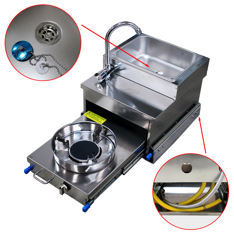 RV Stainless Steel Sink With G - Camper Trailer Kitchen Slide ulasan dan harga