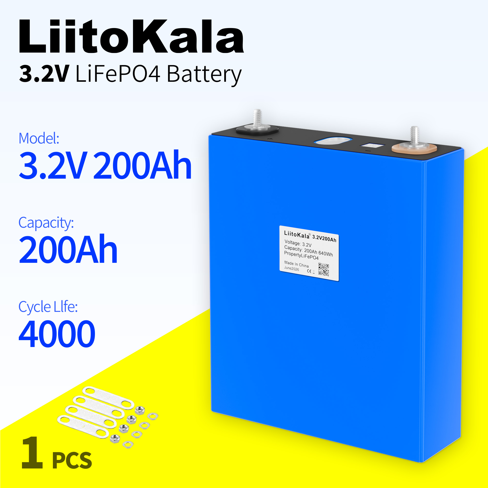 1pcs LiitoKala 3.2V 200AH Life - Rv Lithium Battery 200Ah ulasan dan harga