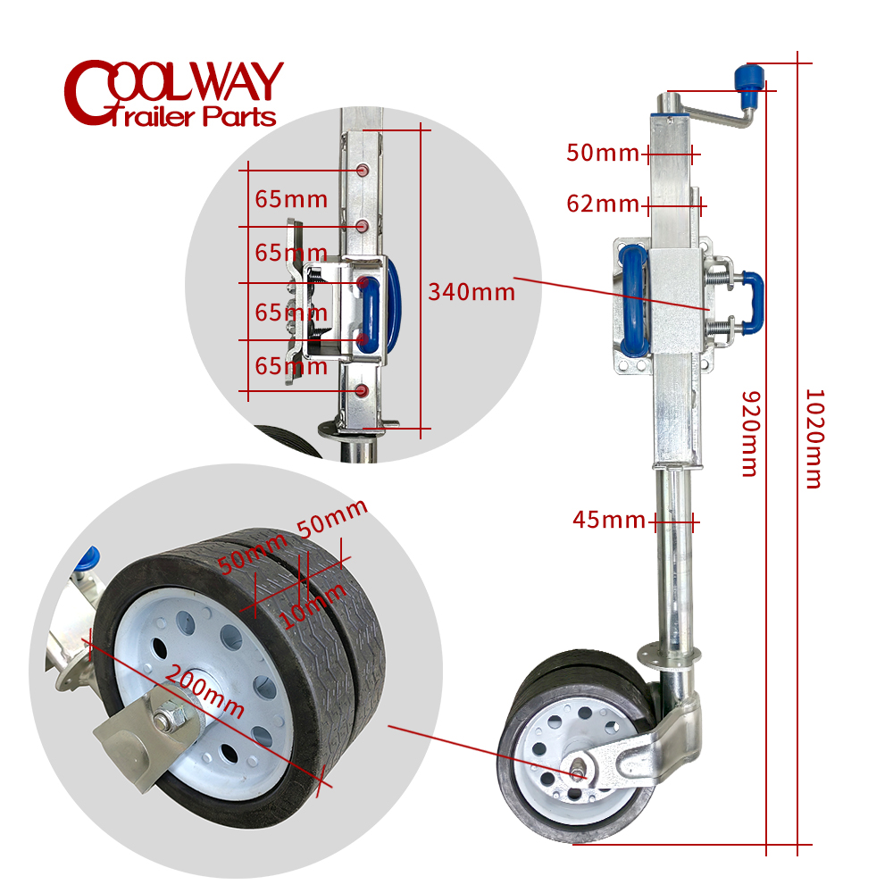 Dual Jockey Wheel Swing Up Tra - Camper Trailer Jockey Wheel ulasan dan harga