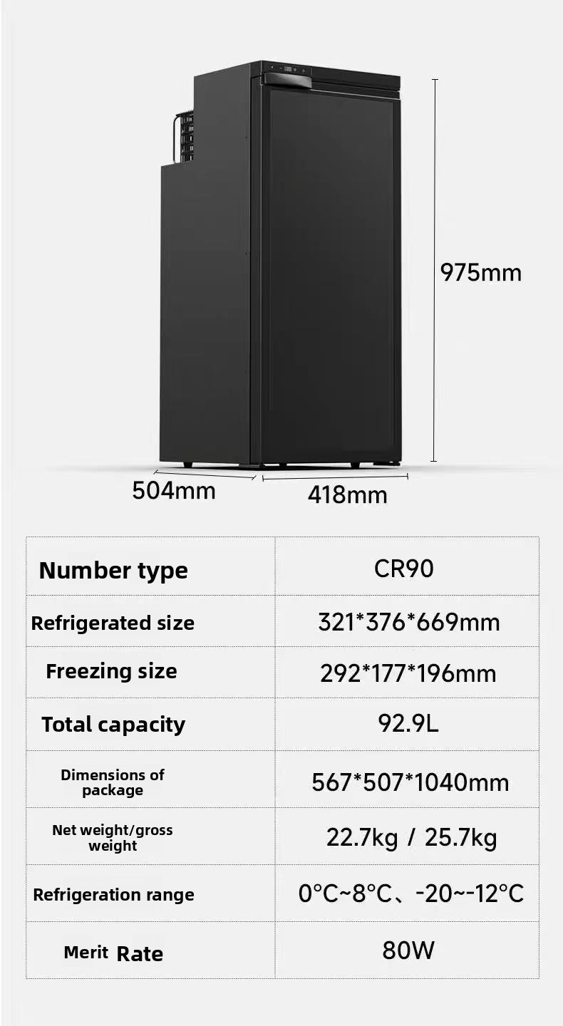 CR90 Caravan Refrigerator Elet - 12V Fridge Freezer Rv ulasan dan harga