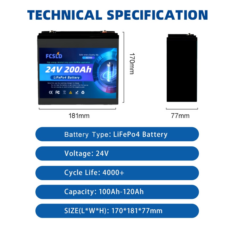 New 2026 LiFePO4 24V 100Ah-200 - Rv Lithium Battery 200Ah ulasan dan harga