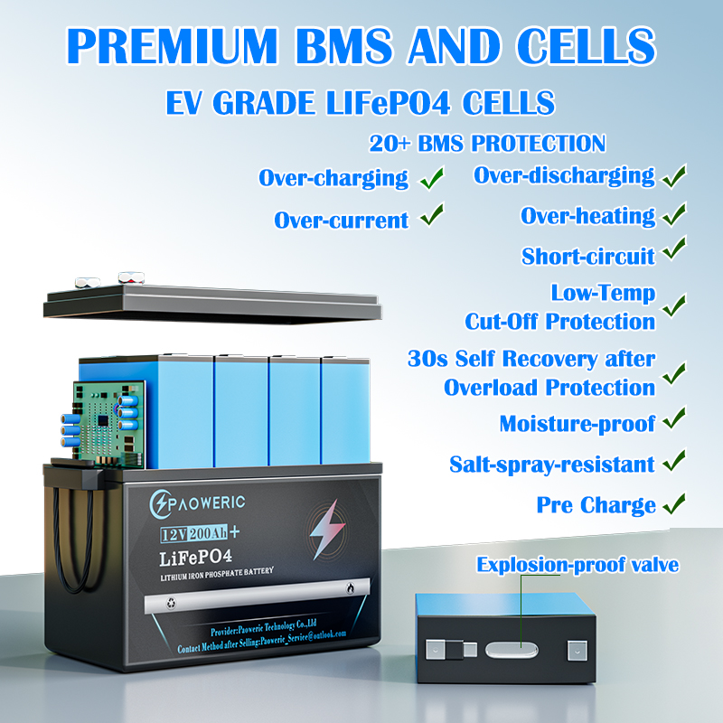 12V 200Ah LiFePO4 Battery, Rec - Rv Lithium Battery 200Ah ulasan dan harga