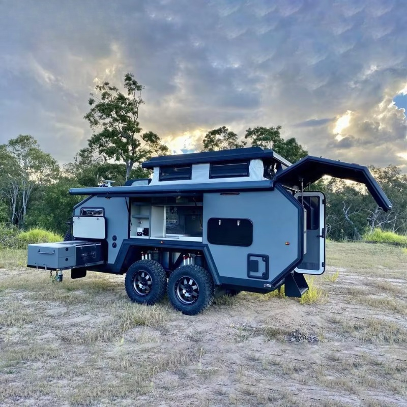 Customized Fiberglass Off Road - Camper Trailer Suspension Independent ulasan dan harga