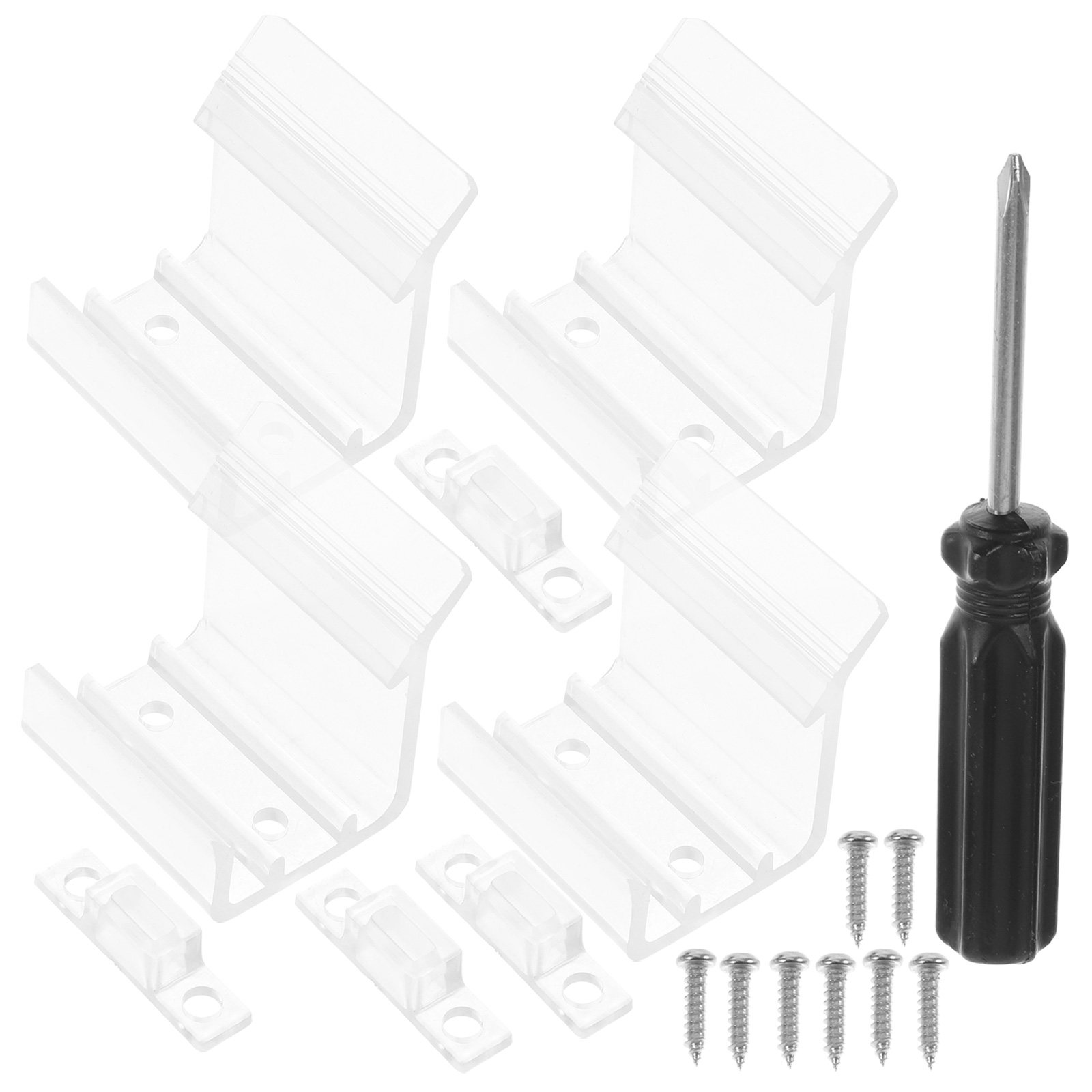 1Set Clear Sliding Door Catch  - Camper Trailer Kitchen Slide ulasan dan harga