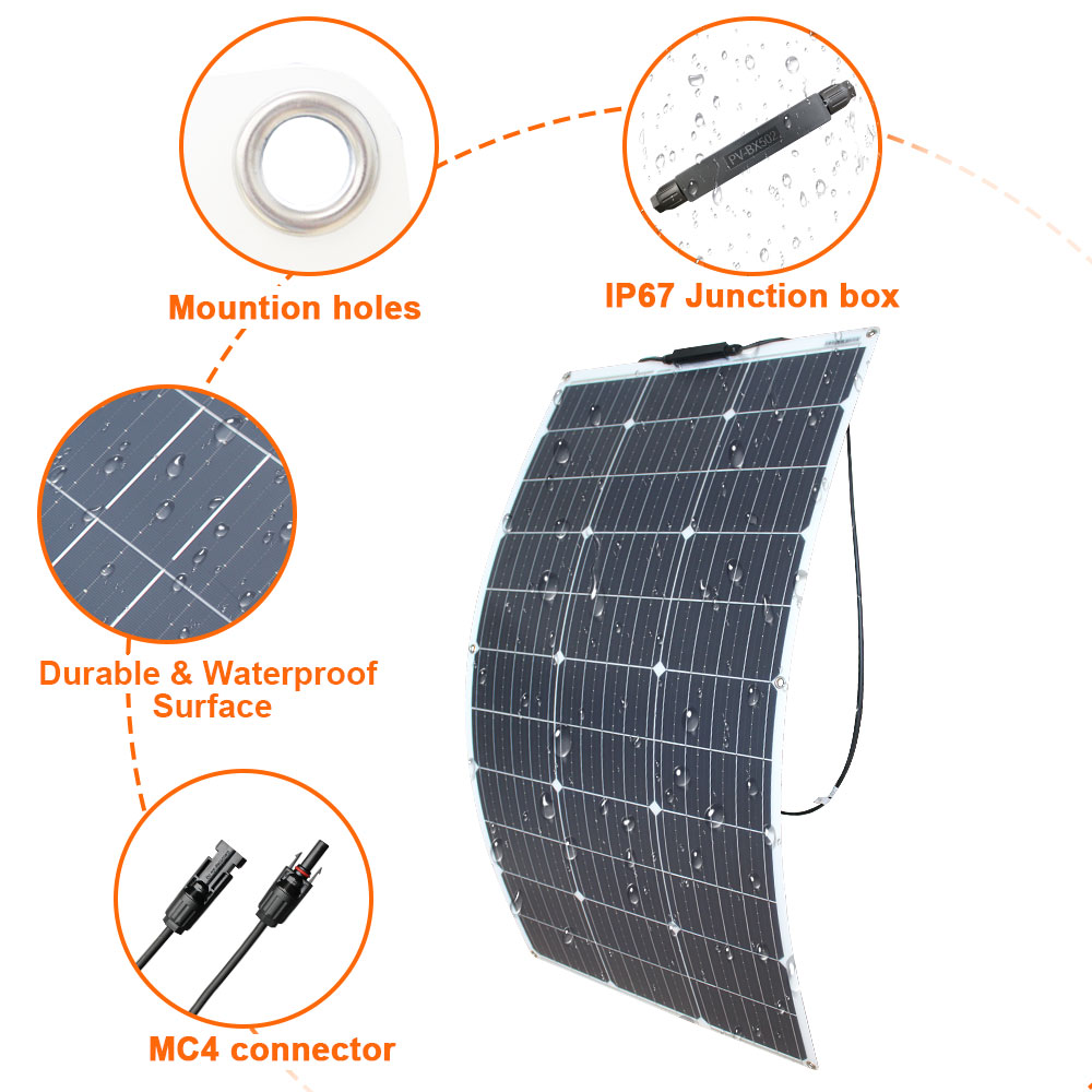 Solar Panel Kit 100W 200W 300W - Rv Solar Panel Kit 400W ulasan dan harga
