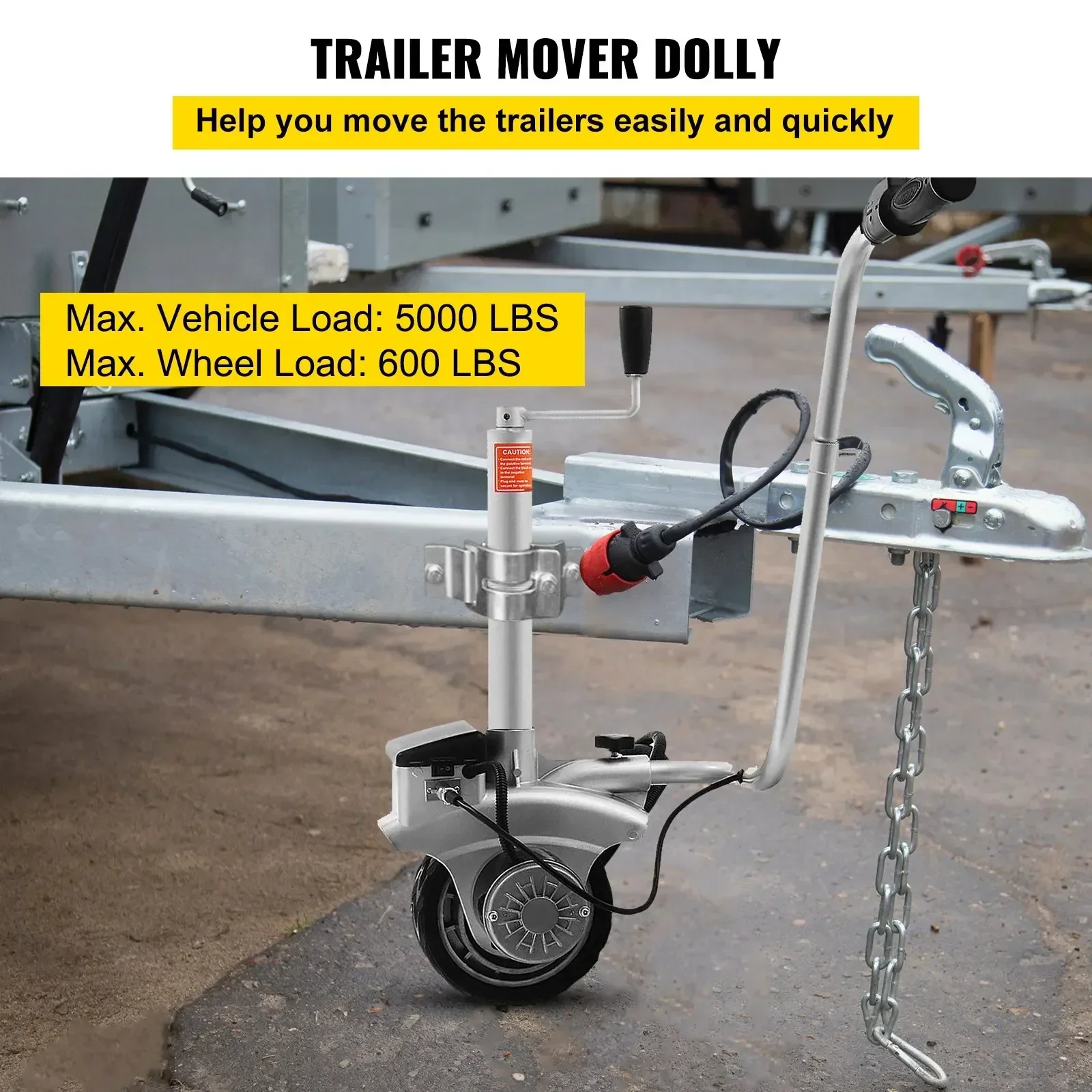 SIHAO 350W 12V Motorized Trail - Camper Trailer Jockey Wheel ulasan dan harga